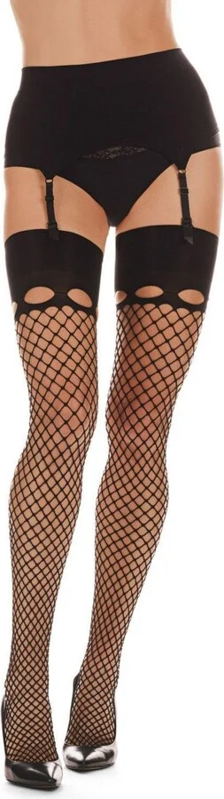 Women's Hide and Seek Fishnet Stockings - Image 2