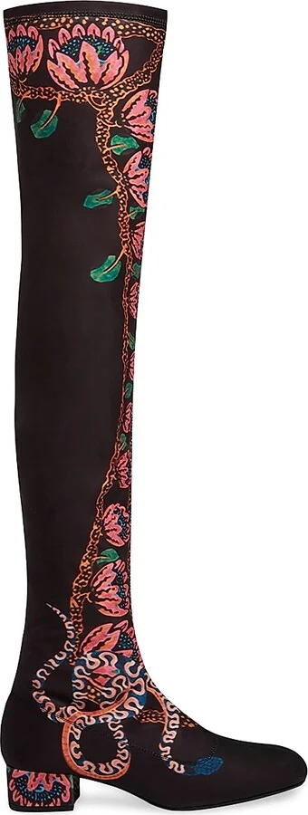 Women's High Boots - Black Multi - Size 6