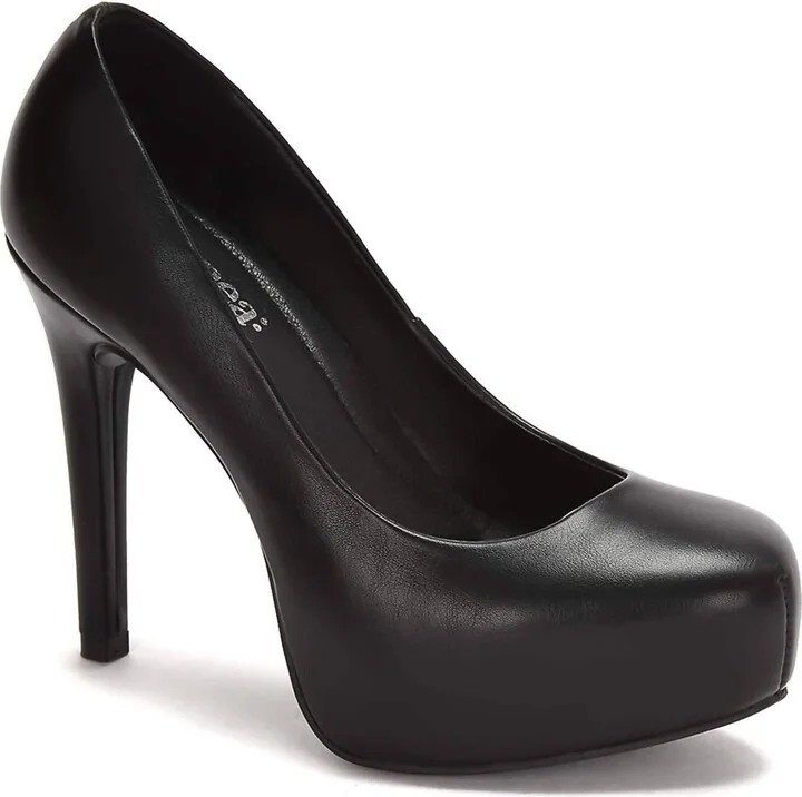 Women's High Heel Platform Stilettos Shoes In Black