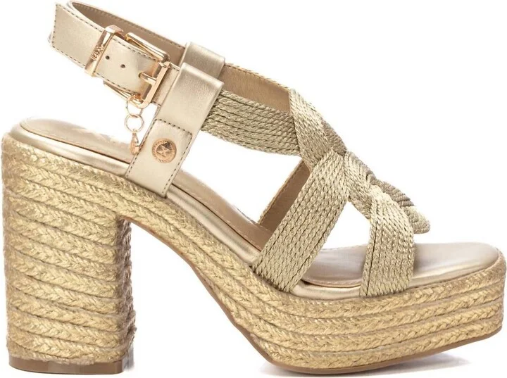 Women's High Heel Sandals In Gold