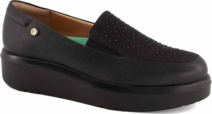 Women's High Platform Flat Shoes In Black