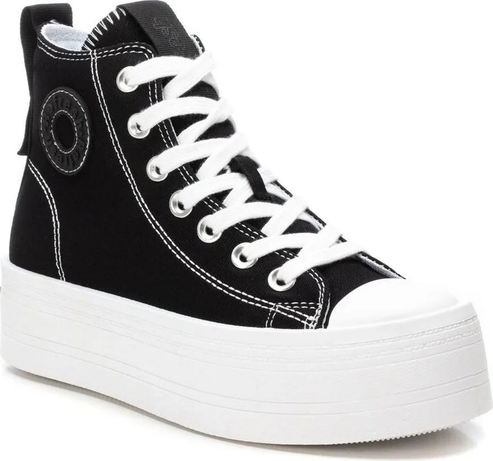 Women's High Top Canvas Sneakers Refresh By Xti - Image 2