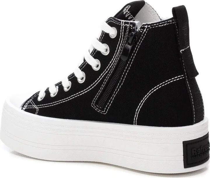 Women's High Top Canvas Sneakers Refresh By Xti - Image 3