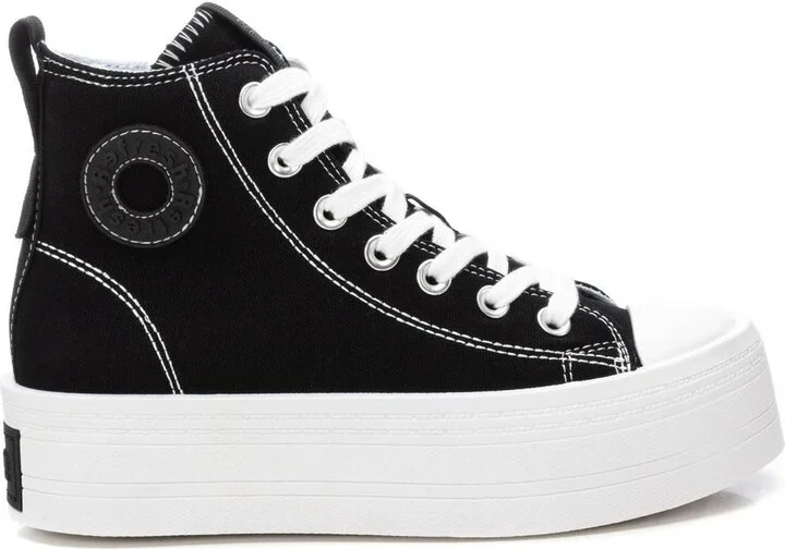 Women's High Top Canvas Sneakers Refresh By Xti