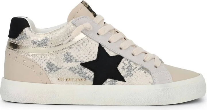 Women's High Top Sneaker In Snake Multi