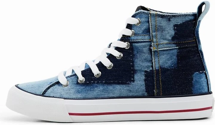 Women's High Top Sneakers In Denim