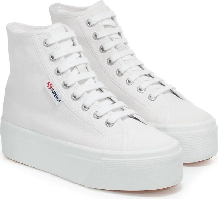 Women's High Top Sneakers In White