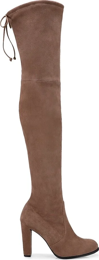 Women's Highland Over-The-Knee Suede Boots - Black - Size 10.5 - Image 10