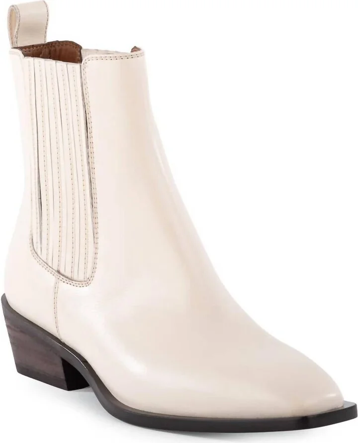 Women's Hold Me Down Boot In Ivory Leather