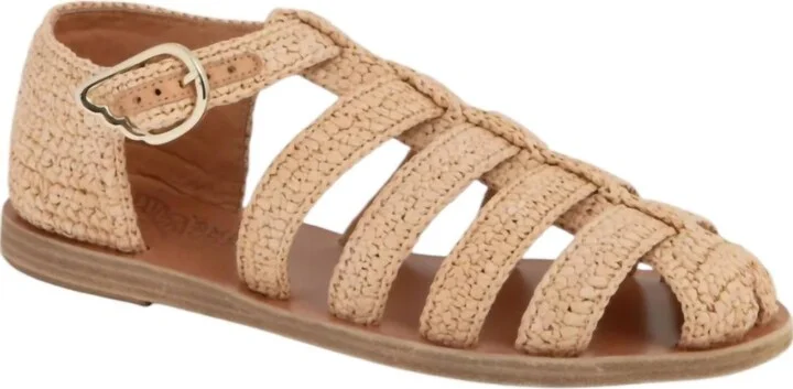 Women's Homeria Classic Buckle Sandal In Natural Raffia