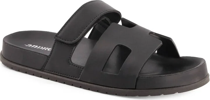 Women's Hook And Loop Casual Sandals In Black