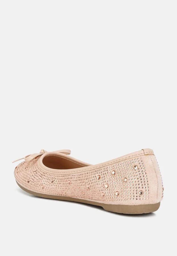 Womens hosana rhinestones and stud embellished ballet flats - Image 6