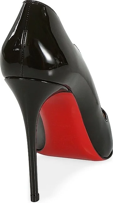Women's Hot Chick 100MM Leather Pumps - Black - Size 4 - Image 5
