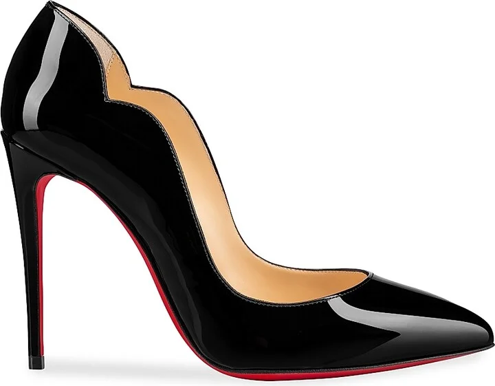 Women's Hot Chick 100MM Leather Pumps - Black - Size 4