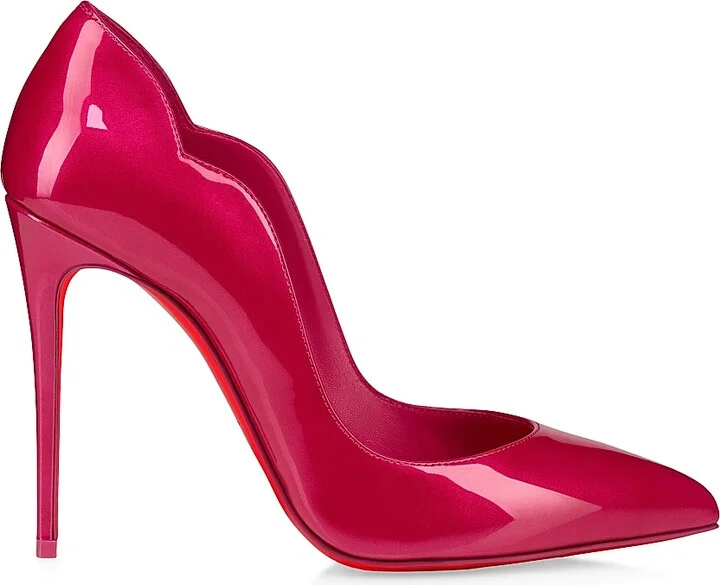 Women's Hot Chick 100MM Patent Leather Pumps - Pinup - Size 6