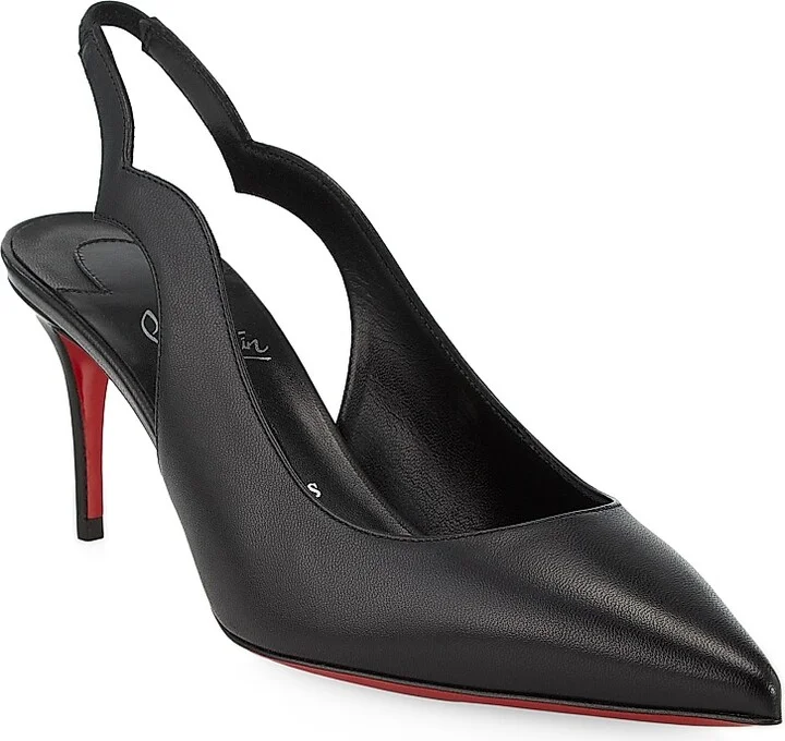 Women's Hot Chick 70MM Leather Pumps - Black - Size 5 - Image 2
