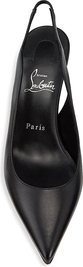 Women's Hot Chick 70MM Leather Pumps - Black - Size 5 - Image 4