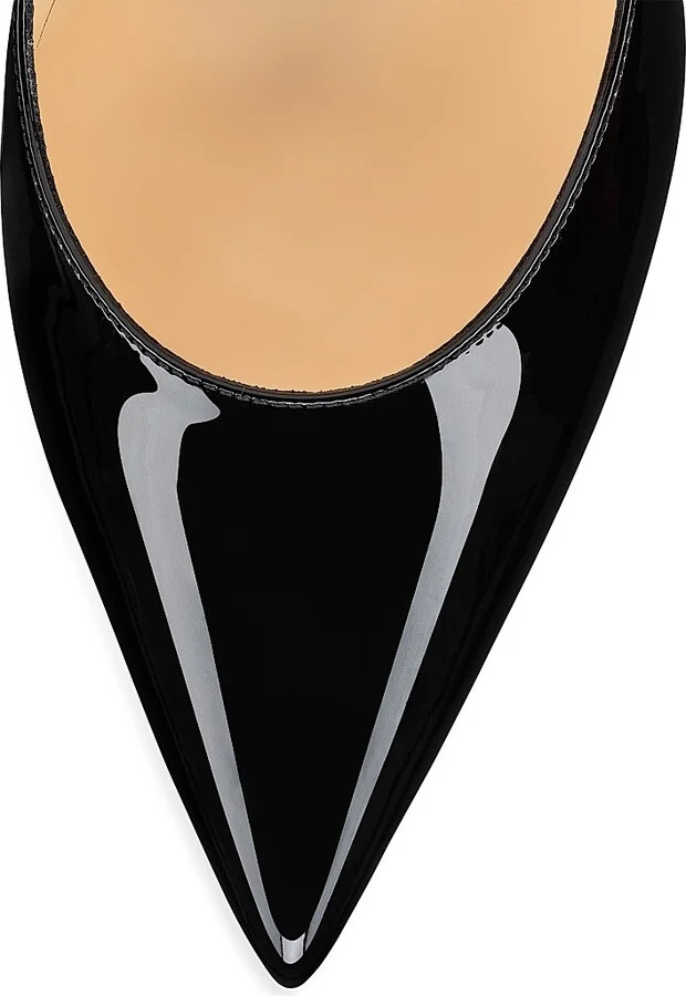Women's Hot Chick 70MM Leather Pumps - Black - Size 5 - Image 4