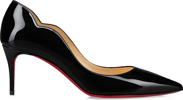 Women's Hot Chick 70MM Leather Pumps - Black - Size 5