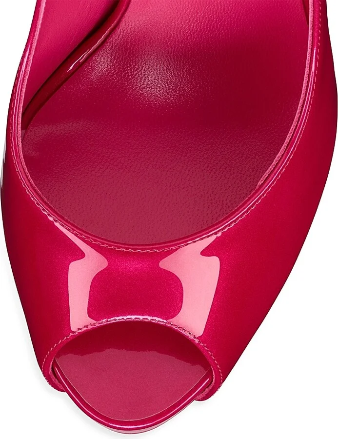 Women's Hot Chick Alta 120MM Patent Leather Pumps - Pinup - Size 5.5 - Image 4