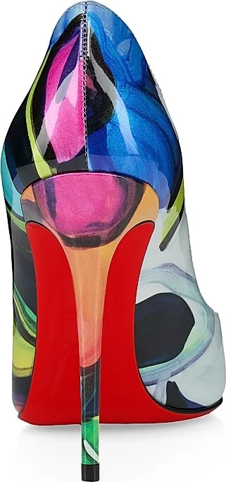Women's Hot Chick Patent Leather 100MM Pumps - Multicolored - Size 5.5 - Image 3