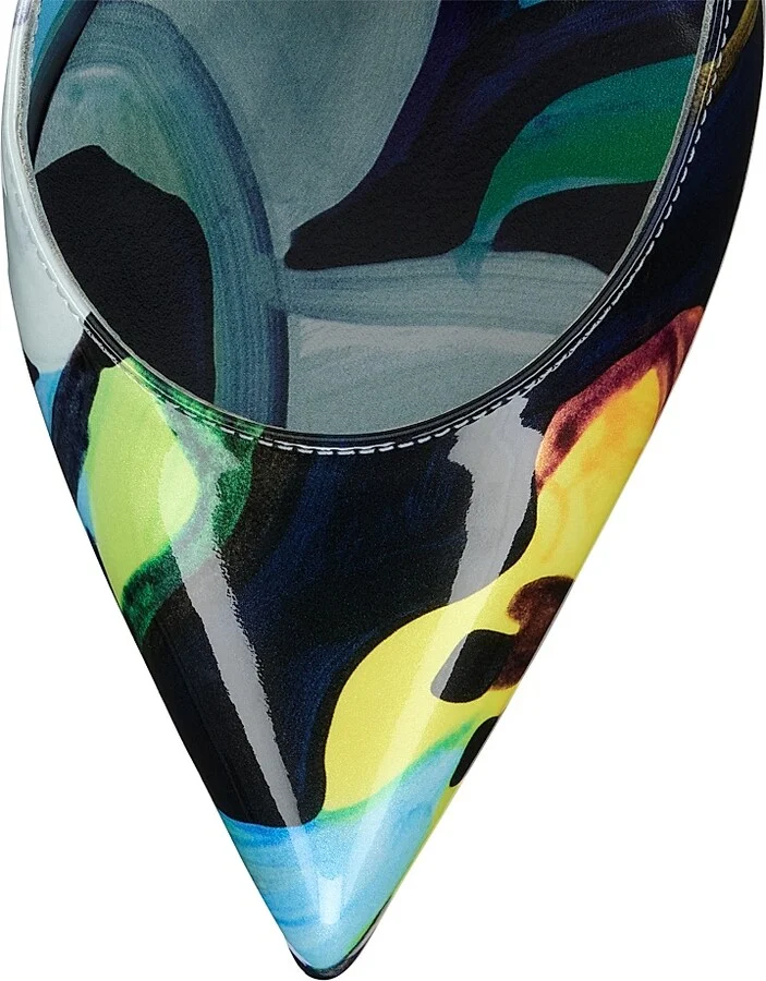 Women's Hot Chick Patent Leather 100MM Pumps - Multicolored - Size 5.5 - Image 4