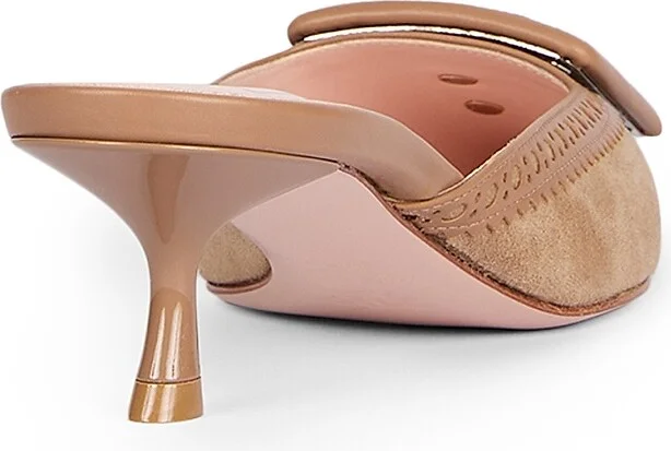 Women's I Love Vivier 45MM Suede Mules - Tabacco - Size 5 - Image 3