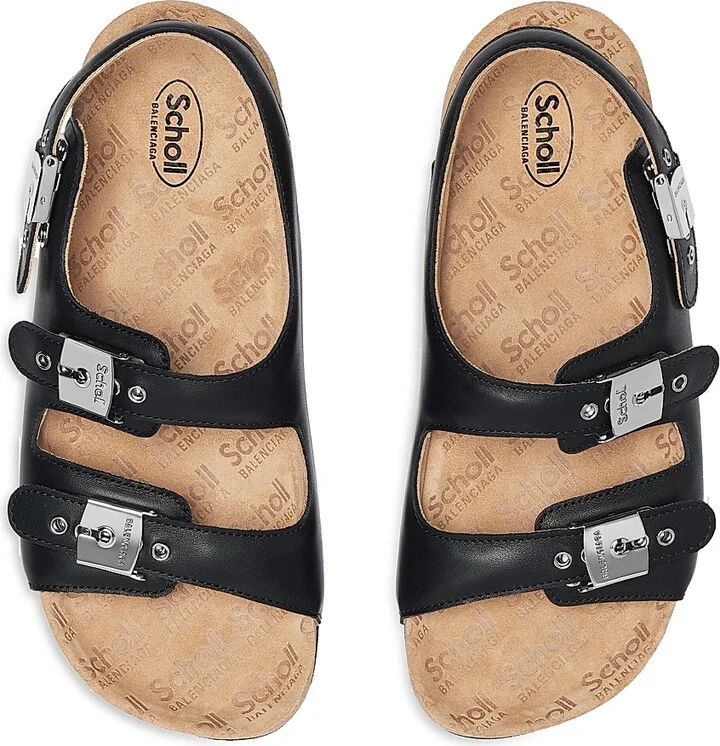 Women's I Scholl Flat Sandals - Black - Size 6 - Image 5