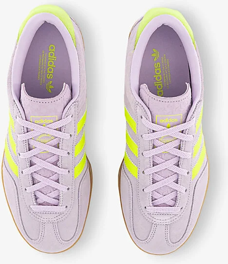 Womens Ice Lavender Solar Yello Gazelle Stack Suede Low-Top Trainers Eur 36 / 3 Uk Women - Image 2