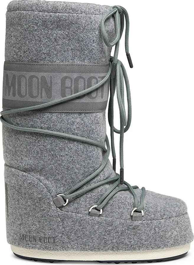 Women's Icon Felt Boots - Grey - Size 4.5