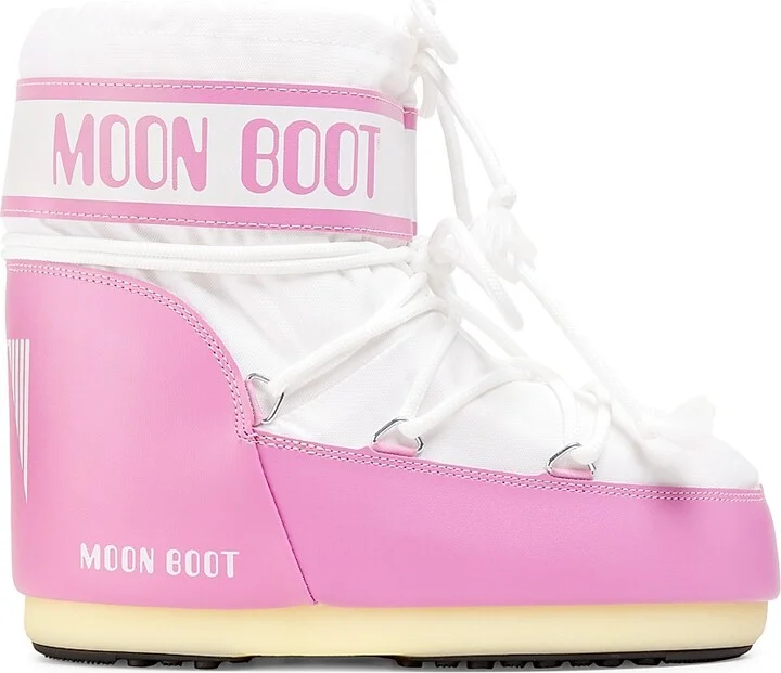 Women's Icon Low Nylon Boots - Pink White - Size 3