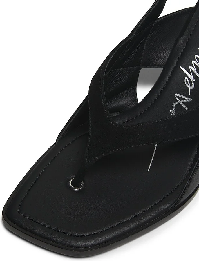 Women's ID 65MM Double-Strap Slingback Sandals - Black - Size 5 - Image 5