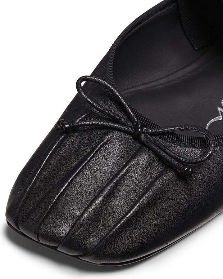 Women's ID Bow Leather Mules - Black - Size 5 - Image 5