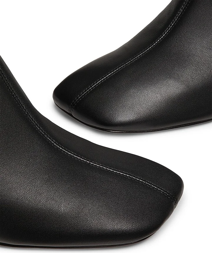 Women's ID Glove 65MM Leather Booties - Black - Size 6 - Image 6