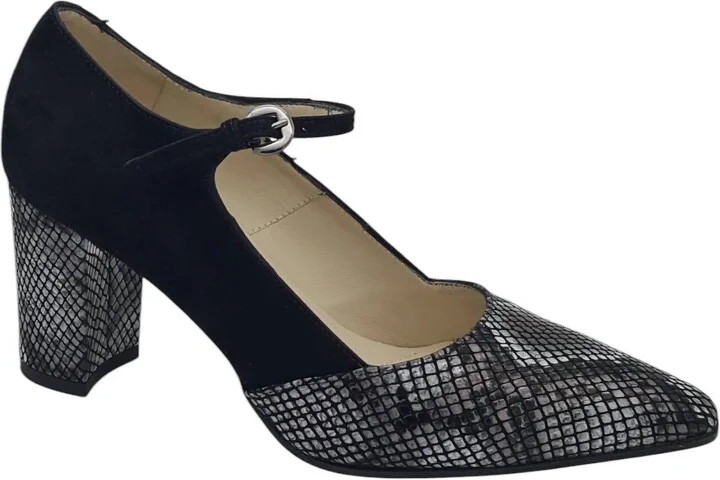 Women's Idris Heeled Shoes In Black Snake