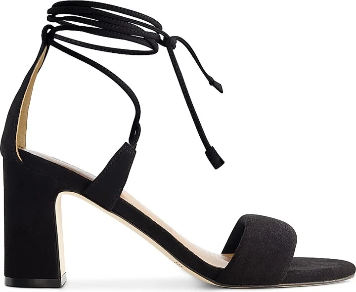 Women's Ieda Ankle Tie Heeled Sandals - Black - Size 6