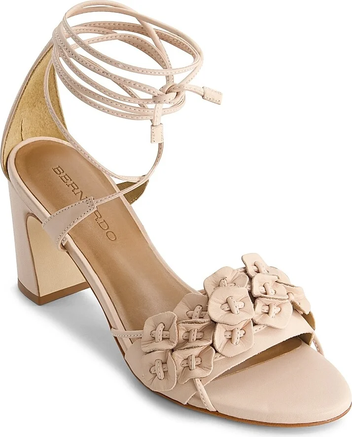 Women's Ieda Floral Ankle Tie Heeled Sandals - Cipria - Size 6 - Image 2