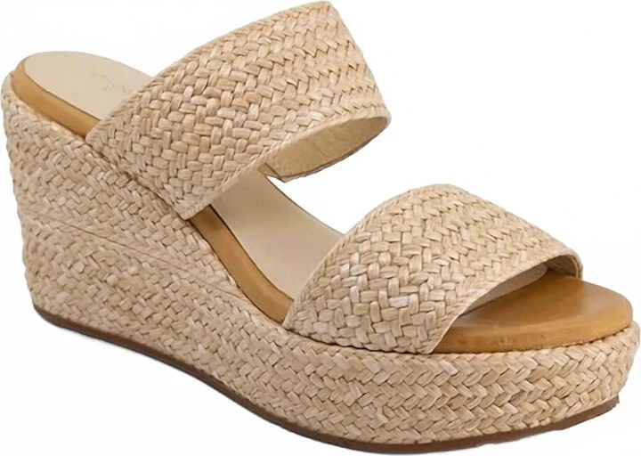 Women's Ilaria Sandal In Natural Raffia