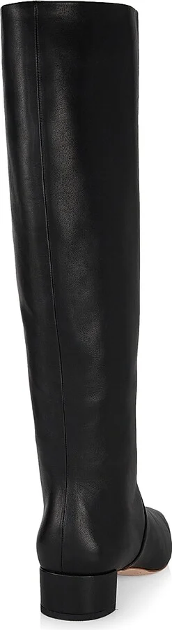 Women's Indy 35MM Leather Knee-High Boots - Black - Size 11.5 - Image 3