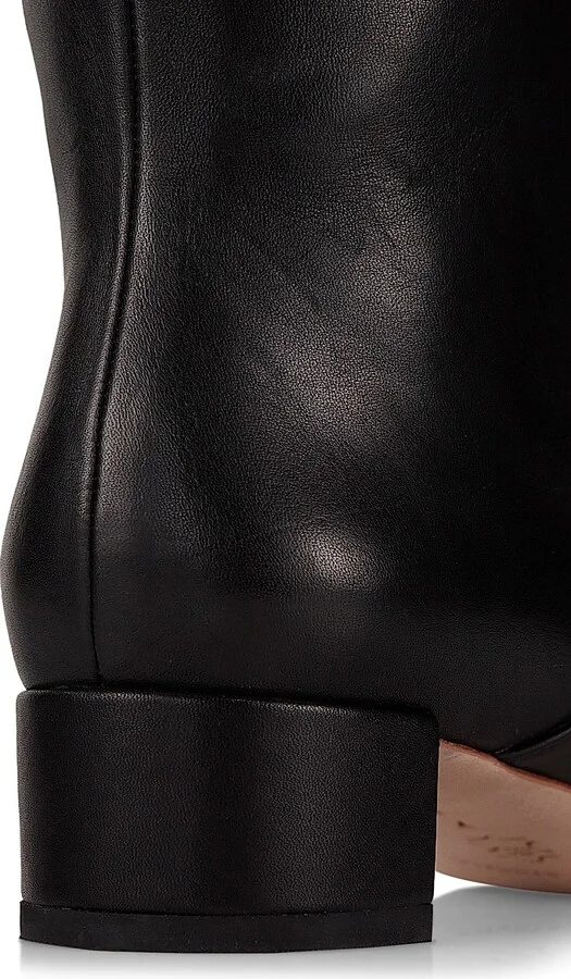 Women's Indy 35MM Leather Knee-High Boots - Black - Size 11.5 - Image 5