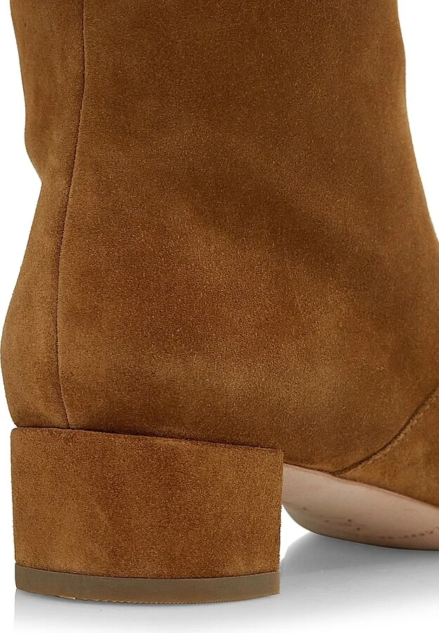 Women's Indy 36MM Suede Knee-High Boots - Cacao - Size 9.5 - Image 5