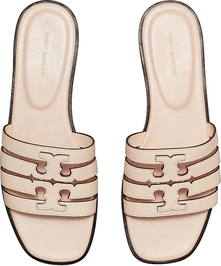 Women's Ines Cage Leather Slide Sandals - Soft Pink - Size 10 - Image 3