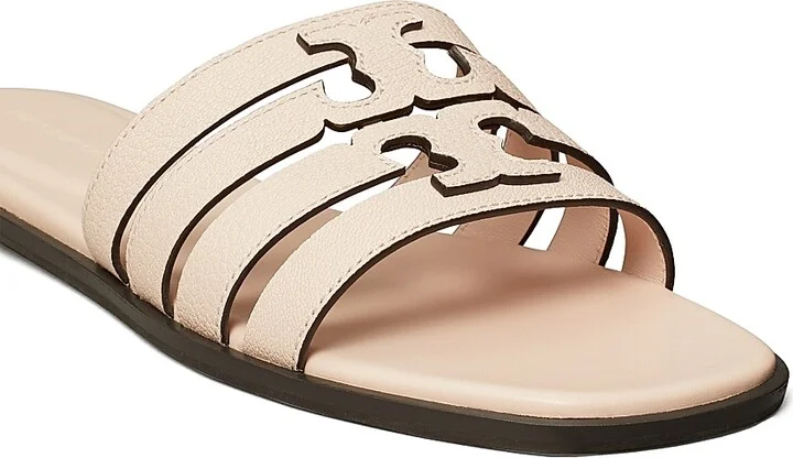 Women's Ines Cage Leather Slide Sandals - Soft Pink - Size 10 - Image 4