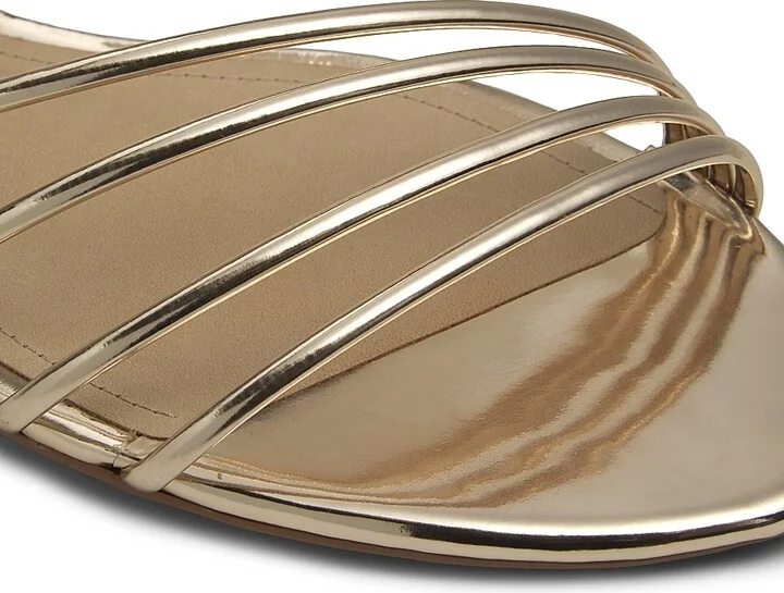 Women's Inez Metallic Leather Flats - Platina - Size 6.5 - Image 5