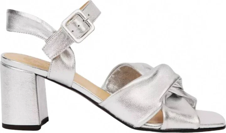 Women's Infinity Metallic Sandal In Silver
