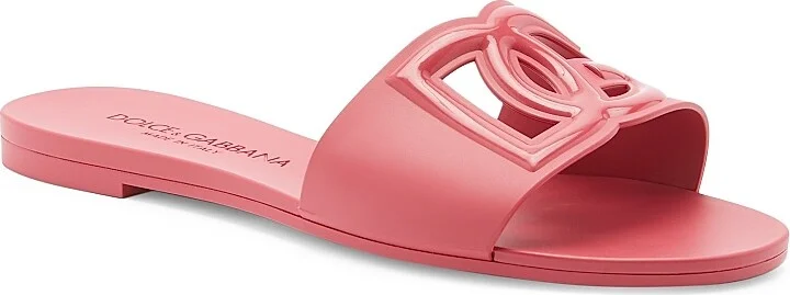 Women's Interlock Logo Rubber Slides - Viola Brillante - Size 5 Sandals - Image 6