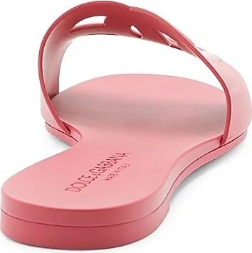 Women's Interlock Logo Rubber Slides - Viola Brillante - Size 5 Sandals - Image 7