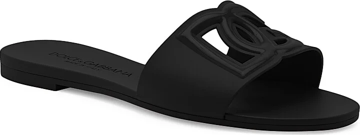 Women's Interlock Logo Rubber Slides - Viola Brillante - Size 5 Sandals - Image 11