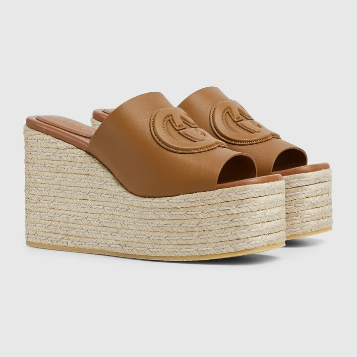 Women's Interlocking G sandal - Image 2