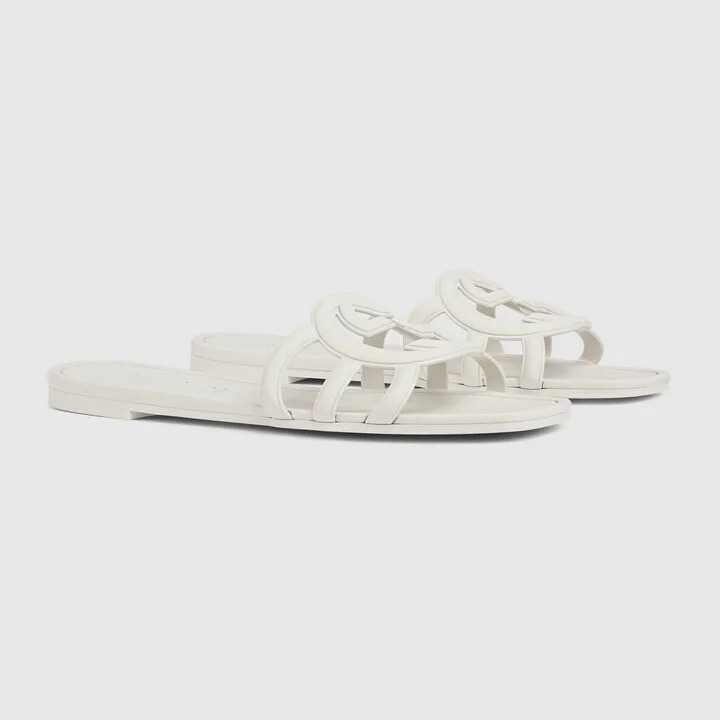 Women's Interlocking G slide sandal - Image 2